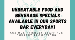 Food and drink specials