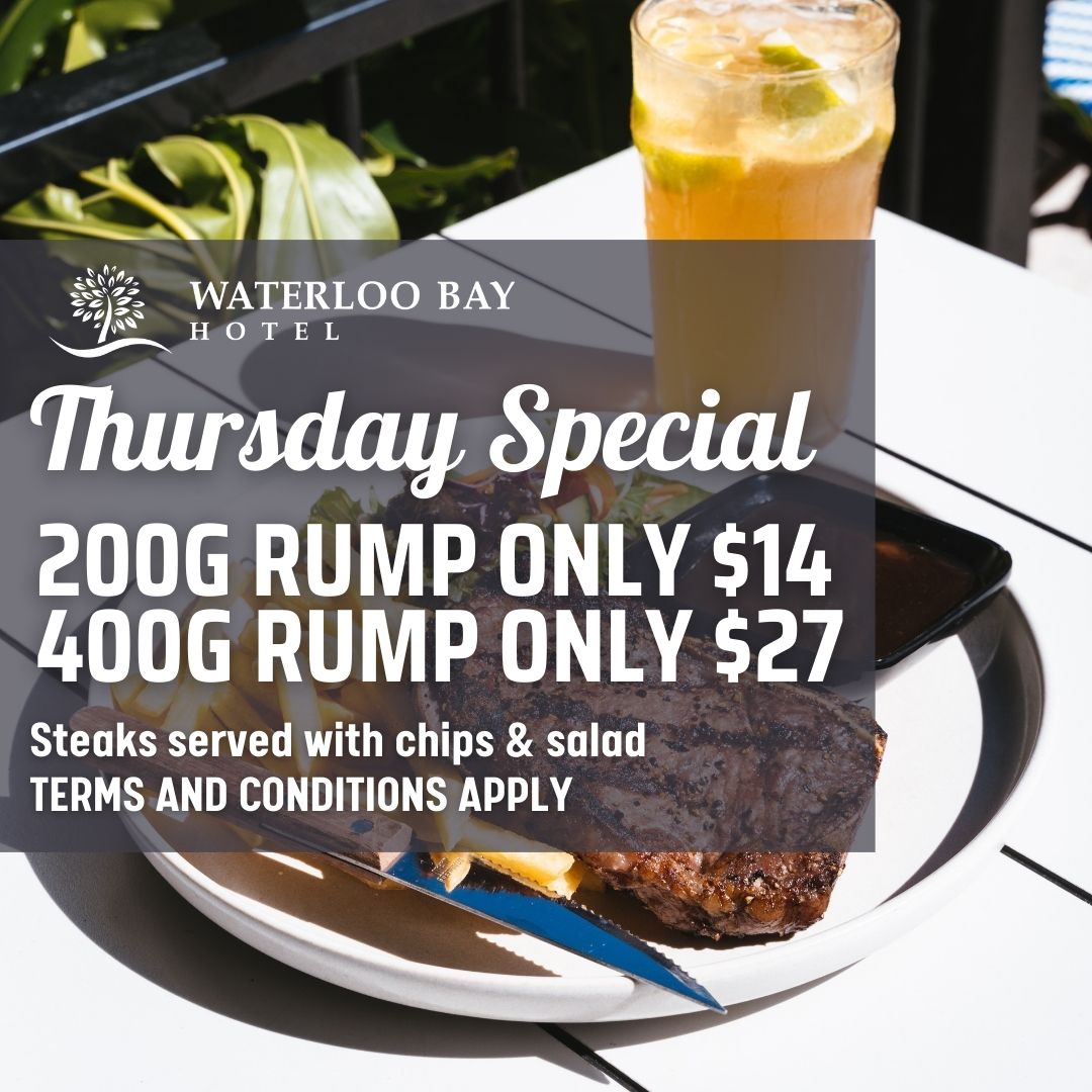 Thursday Special 200g Rump only $14 - 400g Rump only $27
